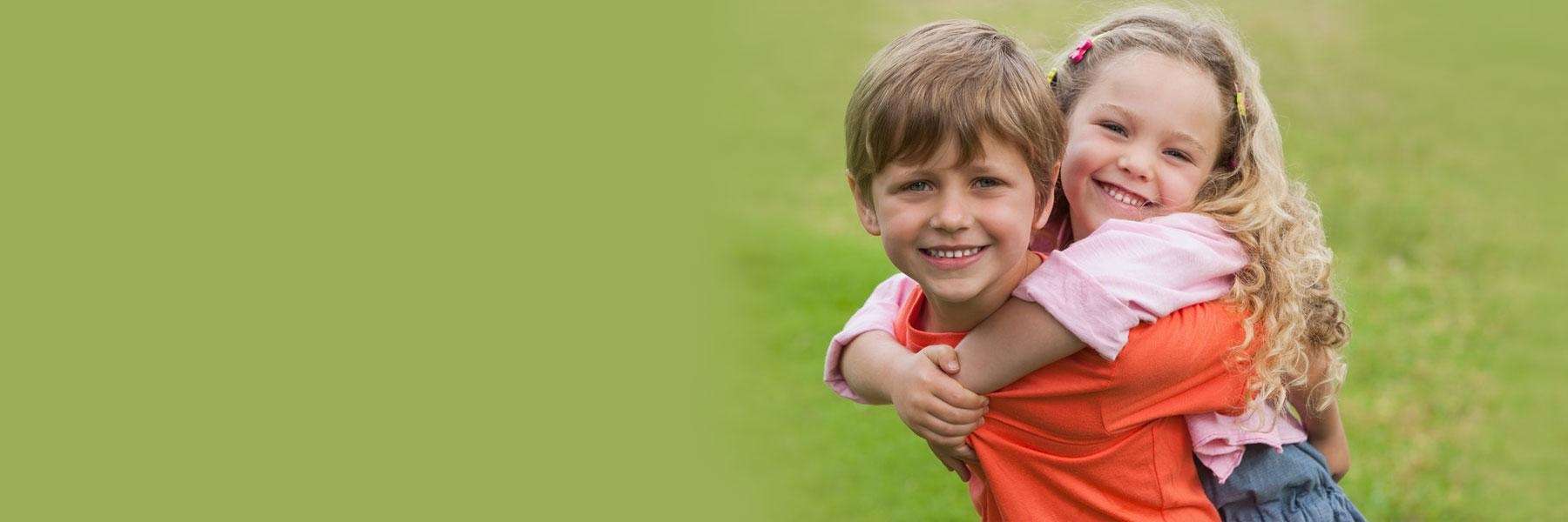 kids smiling